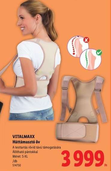 VITALmaxx Háttámasztó öv