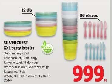 Silvercrest XXL party készlet