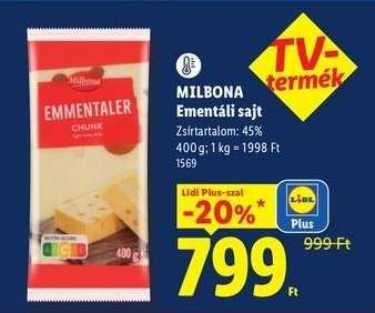 MILBONA Ementáli sajt