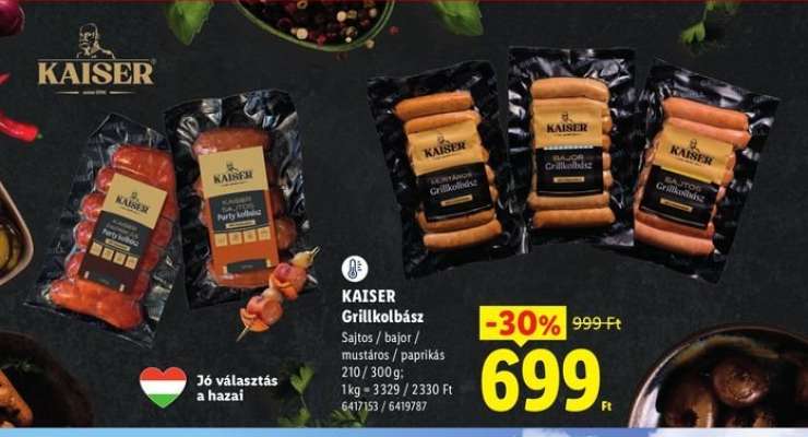 Kaiser grillkolbász