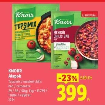 KNORR ALAPOK