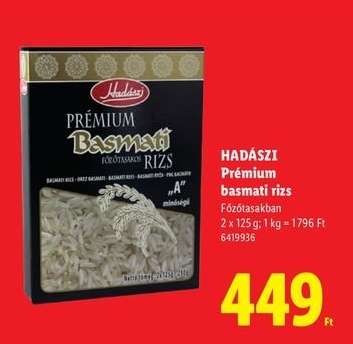 HADÁSZI Prémium basmati rizs*