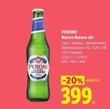 PERONI Nastro Azzuro sör