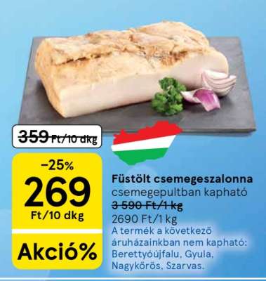 Füstölt csemegeszalonna