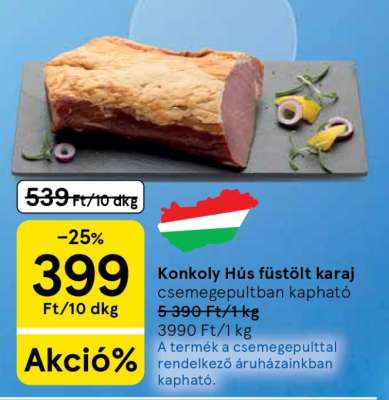 Konkoly Hús füstölt karaj