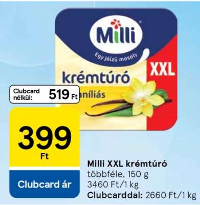 Milli XXL Krémtúró