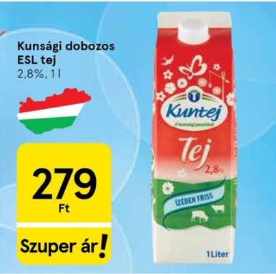 Kunsági dobozos ESL tej