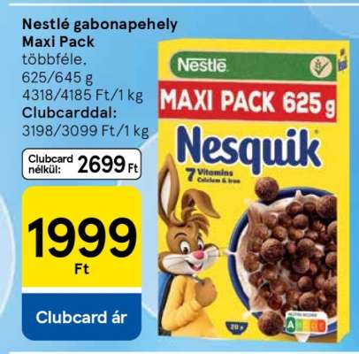 Nestlé gabonapehely Maxi Pack
