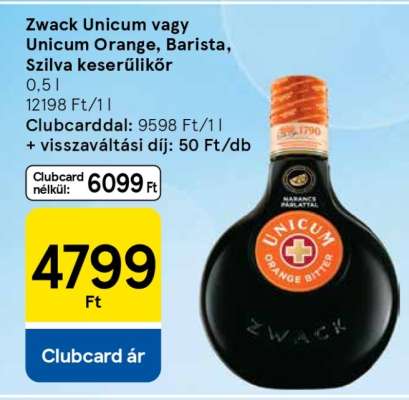 Zwack Unicum vagy Unicum Orange, Barista, Szilva keserűlikőr