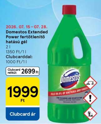 Domestos Extended Power fertőtlenítő hatású gél