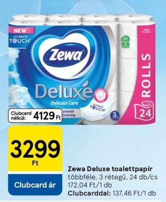 Zewa Deluxe toalettpapír