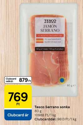 Tesco Serrano sonka