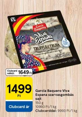 Garcia Baquero Viva Espana szarvasgombás sajt