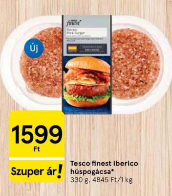Tesco finest Iberico húspogácsa