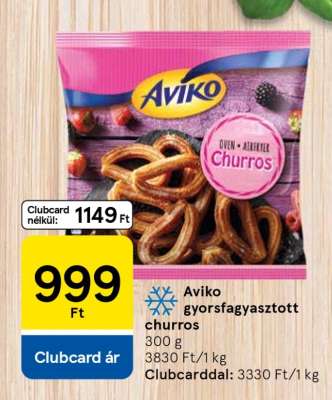Aviko gyorsfagyasztott churros