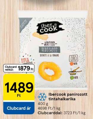 Ibercook panírozott tintahalkarika