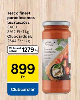 Tesco finest paradicsomos tésztaszósz