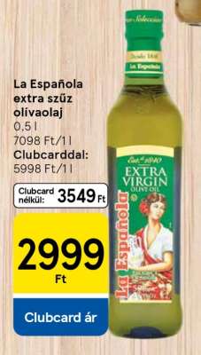 La Española extra szűz olívaolaj