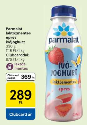 Parmalat laktózmentes epres ivójoghurt