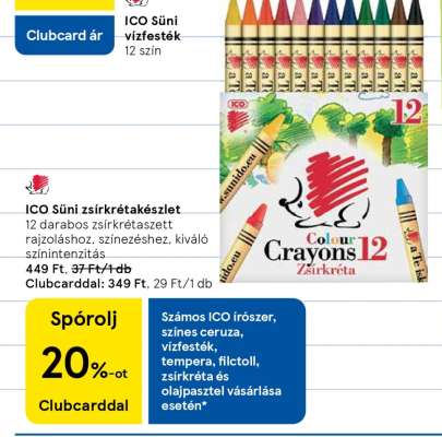 ICO Süni zsírkrétakészlet
