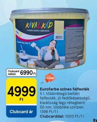 Eurofarbe színes falfesték