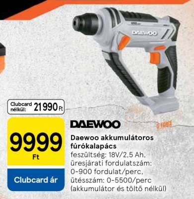 Daewoo akkumulátoros fúrókalapács