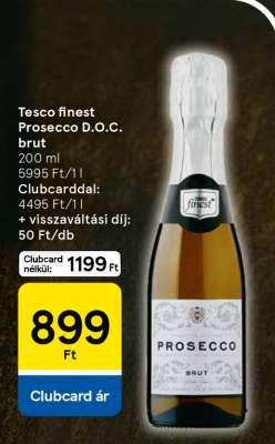 Tesco finest Prosecco D.O.C. brut