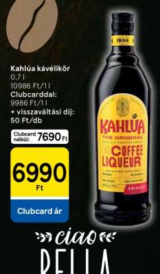 Kahlua kávélikőr