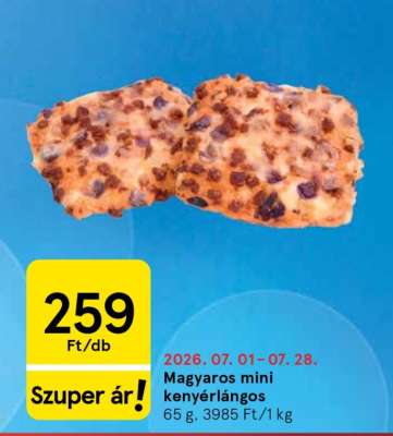 Magyaros mini kenyérlángos