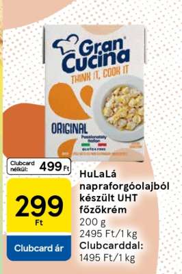 HuLaLá napraforgóolajból készült UHT főzőkrém