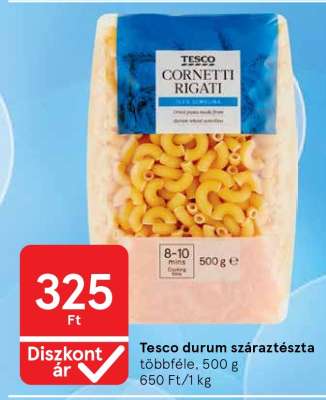 Tesco durum száraztészta