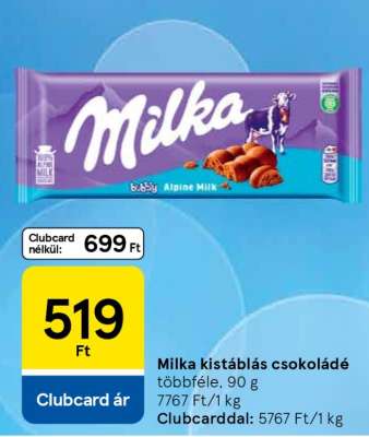 Milka kistáblás csokoládé