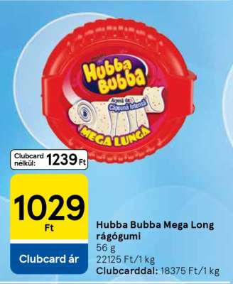Hubba Bubba Mega Long rágógumi