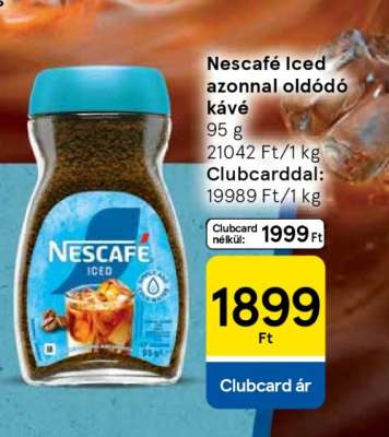 Nescafé Iced azonnal oldódó kávé
