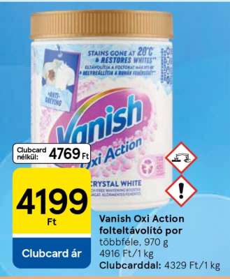 Vanish Oxi Action folteltávolító por