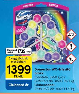 Domestos WC-frissítő blokk
