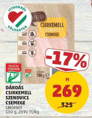 Dárdás Csirkemell Szendvics Csemege