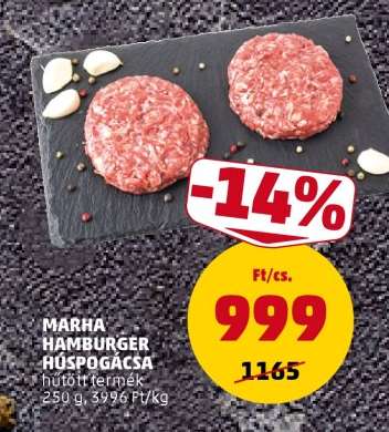 Marha Hamburger Húspogácsa