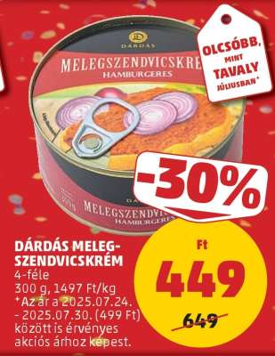 Dárdás Melegszendvicskrém