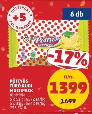 Pöttyös Túró Rudi Multipack
