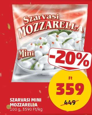 SZARVASI Mini mozzarella