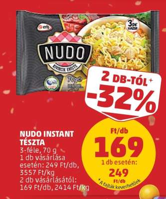 NUDO INSTANT TÉSZTA