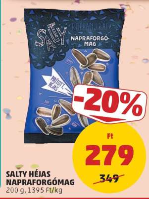 SALTY HÉJAS NAPRAFORGÓMAG