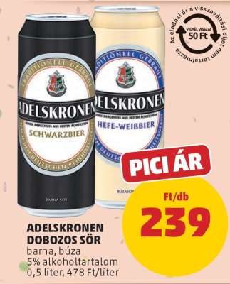 Adelskronen Dobozos Sör