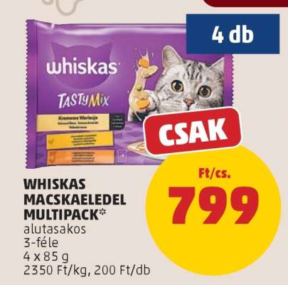 Whiskas Macskaeledel Multipack