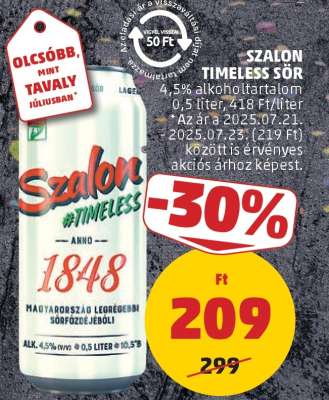 Szalon Timeless Sör