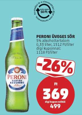 Peroni Üveges Sör