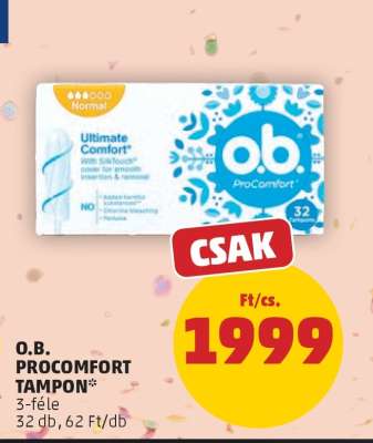 O.B. ProComfort Tampon
