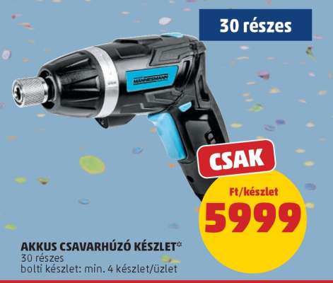 Akkus Csavarhúzó Készlet
