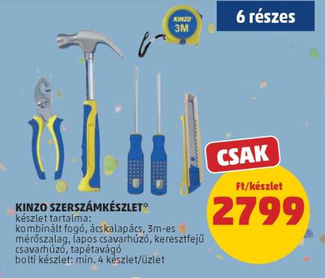 KINZO SZERSZÁMKÉSZLET